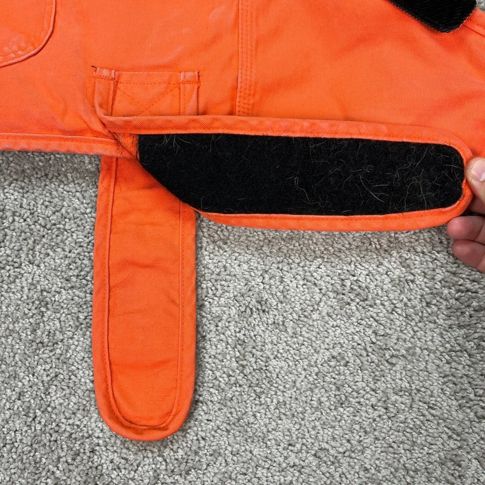 Carhartt Dog Chore Coat Unisex Medium Orange Quilted Insulated Canvas Vest EUC